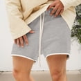 thumbnail image 2 of ibiyuan Athletic Shorts Mens Shorts Gym Shorts Chinos Short Cotton High Waisted Elastic Sweat Shorts Drawstring Straight-Fit Basketball Shorts Mens Summer Beach Shorts, 2 of 5