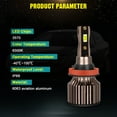 thumbnail image 4 of For Honda Civic 2016-2020 LED Headlight High Low Beam Fog Light Bulbs 6000K White, 4 of 15