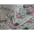 thumbnail image 3 of Ambesonne Flowers Boho Quilted Coverlet 2 Pcs, Romantic Rose Lilac, Twin Size, Hunter Green Dried Rose, 3 of 4