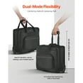 thumbnail image 3 of KFFKFF Mobile Laptop Carrier, Accommodates Laptops up to 15.6 Inches, Wheeled Suitcase, Rolling Computer Bag with Wheels and Extendable Handle, Laptop Holder for Professional Travel Business Office, 3 of 9