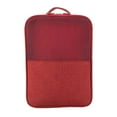 thumbnail image 4 of Organizador de zapatos, bolsas de viaje para zapatos, plegable, impermeable, organizador de accesorios de viaje Rojo, 4 of 8