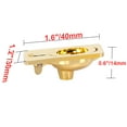 thumbnail image 5 of Utopia Alley Kent Cabinet Ring Pull Knob - Decorative Cabinet Drop Pull Knobs for Cabinets and Drawers - Vintage Cabinet Hardware with Hand Finished Polished Gold - Metal Drawer Pull Knobs 1.6", 5 of 8