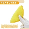 thumbnail image 6 of 4Pcs 12.5cm Universal Microfiber Polishing Buffing Pad Auto Woolen Buffing Waxing Pad Car Polisher Buffer Drill Attachment Yellow, 6 of 7
