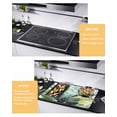 thumbnail image 3 of nqOlkjepod Large Induction Cooktop Protector Mat 24"x21", Tropical Plants Stove Top Covers for Electric Stove, Country Summer Green Palm Leaves Stove Burner Cover Mats, Glass Top Stove Cover, 3 of 8
