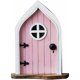 thumbnail image 1 of Puertas y ventanas de casa de hadas en miniatura, cabaña en miniatura, cabaña, puerta de hadas, jardín, escultura art deco, accesorios de jardín de hadas, decoraciones al aire libre (rosa), 1 of 5