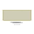 thumbnail image 2 of Folding Pet Extra Wide Dog Gate for The House, Doorway, Stairs, Freestanding Foldable Wire, Set of Support Feet - Beige, 180x72cm, 2 of 6