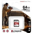 thumbnail image 3 of Kingston Canvas React Plus 64 GB Class 10/UHS-II (U3) V90 SDXC, 3 of 3