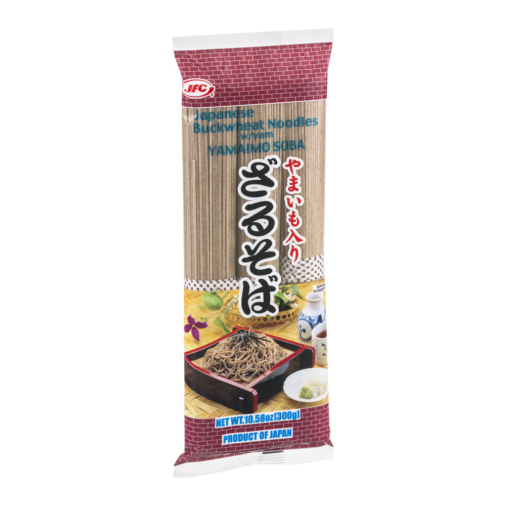 (3 pack) J-Basket Japanese Buckwheat Noodles with Yamaimo Soba, 10.58 oz Bag, Allergen-Free