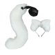 thumbnail image 2 of Juego de 2 piezas de orejas y cola de de peluche, accesorios para el cabello para y adultos, diadema con orejas de y cola de animal Blanco Yinane Traje de juego de cosplay, 2 of 3