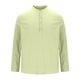 thumbnail image 4 of pstuiky manga larga para hombre, Camisa informal de moda para hombre, con cuello en V y mangas cortas, transpirable y con botones. Tops de hombre m, 4 of 5