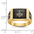 thumbnail image 5 of 14K Yellow Gold Ring Band Themed Only Men's 3 to 10 mm (tapered), Size 9, 5 of 5