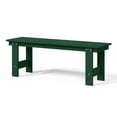 thumbnail image 4 of WestinTrends Ashore Outdoor HDPE 48" Modern Backless Patio Bench, Dark Green, 4 of 9