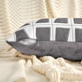 thumbnail image 3 of Unique Bargains Set of 2 Geometric Soft Plush Cushion Case Pillow Covers 20" x 12" Grey, 3 of 6