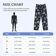 thumbnail image 4 of Bixox Men's Retro Flower Patterned Pajama Pants with Pockets Lounge Clothes for Home, 4 of 5