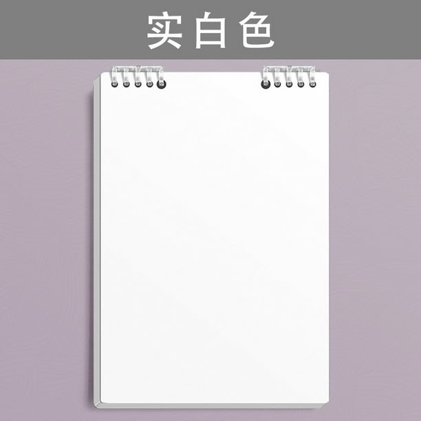 Cuaderno de Hojas Sueltas, Carpeta Recargable con Páginas en Blanco, Bloc de Notas para Apuntes, Diario, Dibujo, 60 Hojas para Estudiantes, Trabajadores