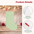 thumbnail image 4 of Lsque Green Avocado Pattern 18 Inch Christmas Stockings, Festive Holiday Stocking for Christmas Decorations Holiday Decor, 4 of 8