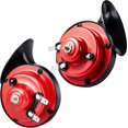 thumbnail image 1 of Bocinas altas y bajas Bocina automática impermeable Aire fuerte Caracol eléctrico Bocinas individuales con soportes y tornillos para automóvil motocicleta (rojo), 1 of 4