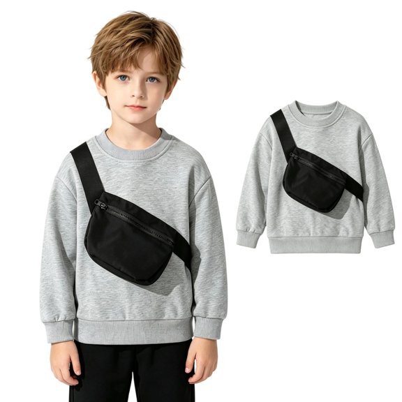 XINXIAOO Sweatshirts for Girls Boys Short Sleeve Pullover Sweatshirt Fashion Sweatshirt Sweatshirts for Girls Boys 4-5 Years