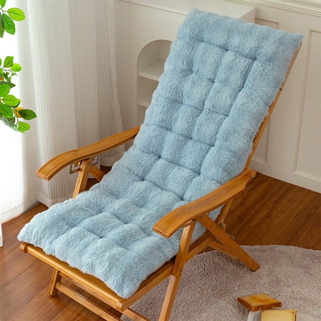 Xihbxyly Cojín Reclinable, Almohadilla de Asiento de Terciopelo Grueso, Soporte de Respaldo con Lazos Seguros, Comodidad Suave para Sillones, Relajación En Casa o Descanso Acogedor, Calidez Invernal