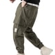 thumbnail image 2 of Pantalones largos de moda para hombre, con cordón, cintura elástica, multibolsillos, informales, largos y deportivos., 2 of 9
