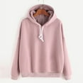 thumbnail image 2 of Chandail à Capuchon Mode pour Femmes, Chandail Hip-hop, Chandails Molletonnés, Chandail à Enfiler, Manteau à Capuche, Hauts à Manches Longues, 2 of 4