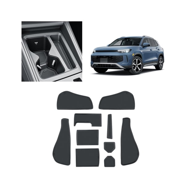 Alfombrilla con ranura para puerta BIBIBO para VW Tiguan 2025+ (negro)