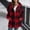 Red, variant on snowsong Women's Plush Coat Long Sleeve Plaid Hooded Zipper With Pocket Loose Coat,Long Coat Women,Womens Jacket,Flannel Jacket Women,Womens Coats,Plaid Jacket for Woman,Black,L