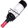 thumbnail image 3 of Botella de vino montada en la pared de hierro de 1 pieza, organizador de estante de vino colgante de metal, estante de vino de hierro montado en la pared, aplicar al estante de almacenamiento, estant TUNC Sencillez, 3 of 5