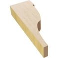 thumbnail image 6 of 2"W x 4"D x 12"H Thin Garner Rough Cedar Woodgrain TimberThane Corbel, Primed Tan, 6 of 6