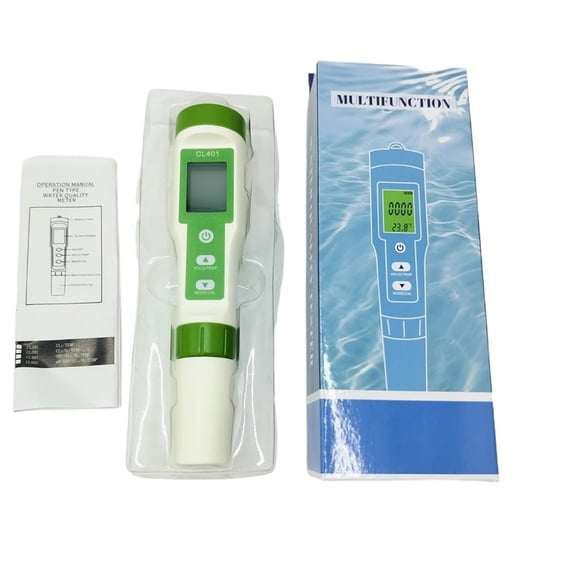 4 in 1 Free Chlorine Tester Pen Portable Chlorine Meter Measurement CL H2 ORP Temp Residual Chlorine Monitoring ,Accurate and Reliable