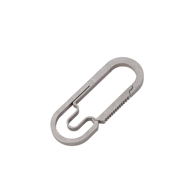 Titanium Alloy Outdoor Camping Carabiner Keychain Hanging Buckle Hook Snap 