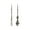 Silver, variant on Gieenan 2 Pcs Vintage Sewing Awls Tailors Awl Ergonomic Grip Metal Sewing Awl Tool