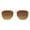 Brown, variant on Grinderpunch Women’s Square Aviator Sunglasses Polarized UV400 Gradient Lens Lightweight Fashion Driving Outdoor Rose Gold Metal / Brown