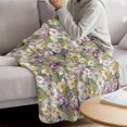 thumbnail image 3 of Dark Sage Green Botanical Blanket Soft Cozy Warm Throw Blanket for Couch, Plush Fuzzy Flannel Fleece Blankets for Sofa, Spring Floral Summer Botanical Retro Bed Blankets Gifts for Men, 32"x48", 3 of 9