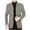 Gray, variant on Men’s Wool Blend Single Breasted Trench Coat Stand Collar Winter Business Casual Blazer Thickened Fleece Lined Overcoat for Cold Weather