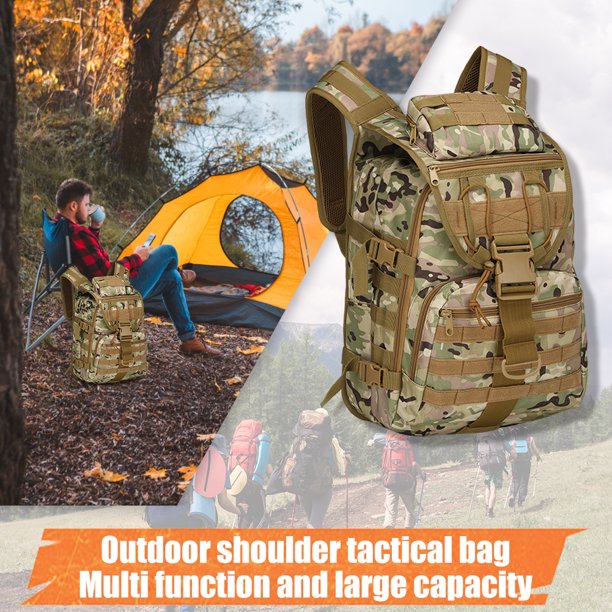 Mochilas Molle Mochila Molle para hombre, bolsa de senderismo Oxford elástica para deportes al aire libre (CP)