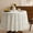 White, variant on Gingham Ruffled Tablecloth Round - Waterproof Linen Cotton Checkered Table Cloth, Outdoor Plaid Table Cover for Picnic, Camping, Party - 70 Inch, Red
