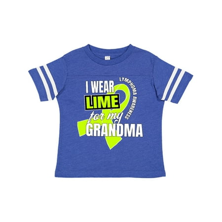 

Inktastic I Wear Lime For My Grandma Lymphoma Awareness Gift Toddler Boy or Toddler Girl T-Shirt
