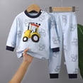 thumbnail image 2 of masbird Toddler Pajamas Girls' Pajamas 2-Piece Pjs Sleepwear Kids Warm Cartoon Fall Winter Outfits 6-12 Months 12-24 Months 2t 3t 4t 5t 6t 7t 8t 9t(Dark Blue,2-3 Y), 2 of 4