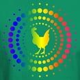 thumbnail image 3 of CafePress - Chicken Rainbow Studs Dark T Shirt - Men's Classic Graphic Cotton T-Shirt, 3 of 4