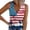 Red 01, variant on 4th Of July Outfits Women American Flag Themed Print Tank Tops Ribbed Button Up Independence Day Festive Clothes (XL, Red 02)