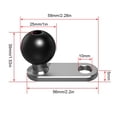 thumbnail image 1 of Soporte De Base De Aleación De Aluminio Cabeza De Bola De Goma Convertidor De Espejo Retrovisor Montaje De Cabeza De Bola Para Motocicleta Scooter Eléctrico Teléfonos Móviles Inevent VI004573-00, 1 of 7