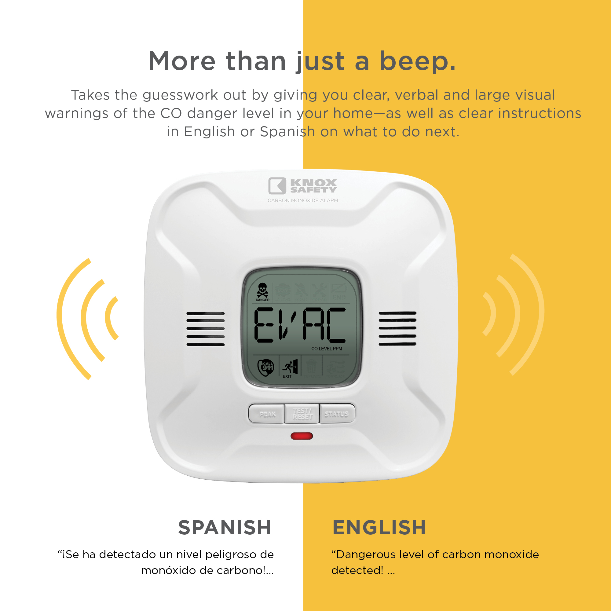 Knox Safety Carbon Monoxide Detector With Voice Alert photo 6