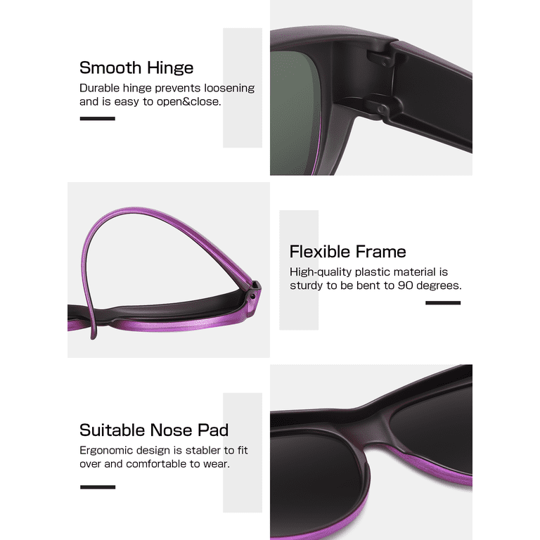 TINHAO Fit Over Cat Eye Polarized Sunglasses photo 5