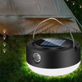 thumbnail image 3 of Camping Tent Light Rechargeable Solar Backpacking Hiking Led Lantern Flashlight black, 3 of 11