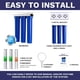 thumbnail image 5 of iSpring WCB32O Sistema de Filtro de Agua Para Toda la Casa, Reduce Altamente Hasta Un 99% de Cloro, Sedimento, Sabor, Olor, 3 Etapas, Entrada/Salida NPT De 3/4", 5 of 5