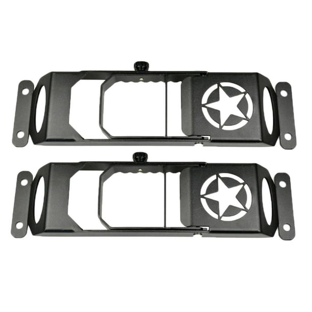 2 Piezas Pedal de Pie para Auto Pedal Puerta Coche Gancho Plegable Acero Sólido Superficie Rugosa Antiderrapante Adecuado para Acceso Techo Vehículo y Recoger Pertenencias