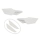 thumbnail image 5 of Juego de 2 alerones para motocicleta y scooter, kit de alerones de carenado delantero adecuado para Blanco, 5 of 6