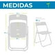 thumbnail image 5 of Set 10 Sillas Plegables Uso Rudo Resistente para Eventos Jardín Exterior Fiesta, 5 of 6