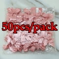 thumbnail image 3 of (50 uds) lazos de cinta rosa fresco de 4cm x 4cm tamaño pequeño cinta de raso de poliéster lazo flor trabajo hecho a mano decoración artesanal DIY, 3 of 5